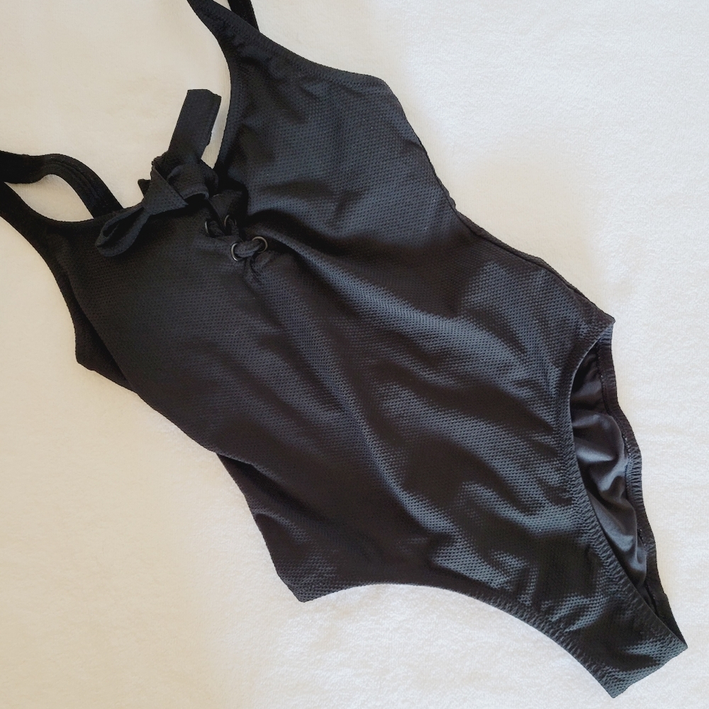 J Crew Black One Piece Swimsuit